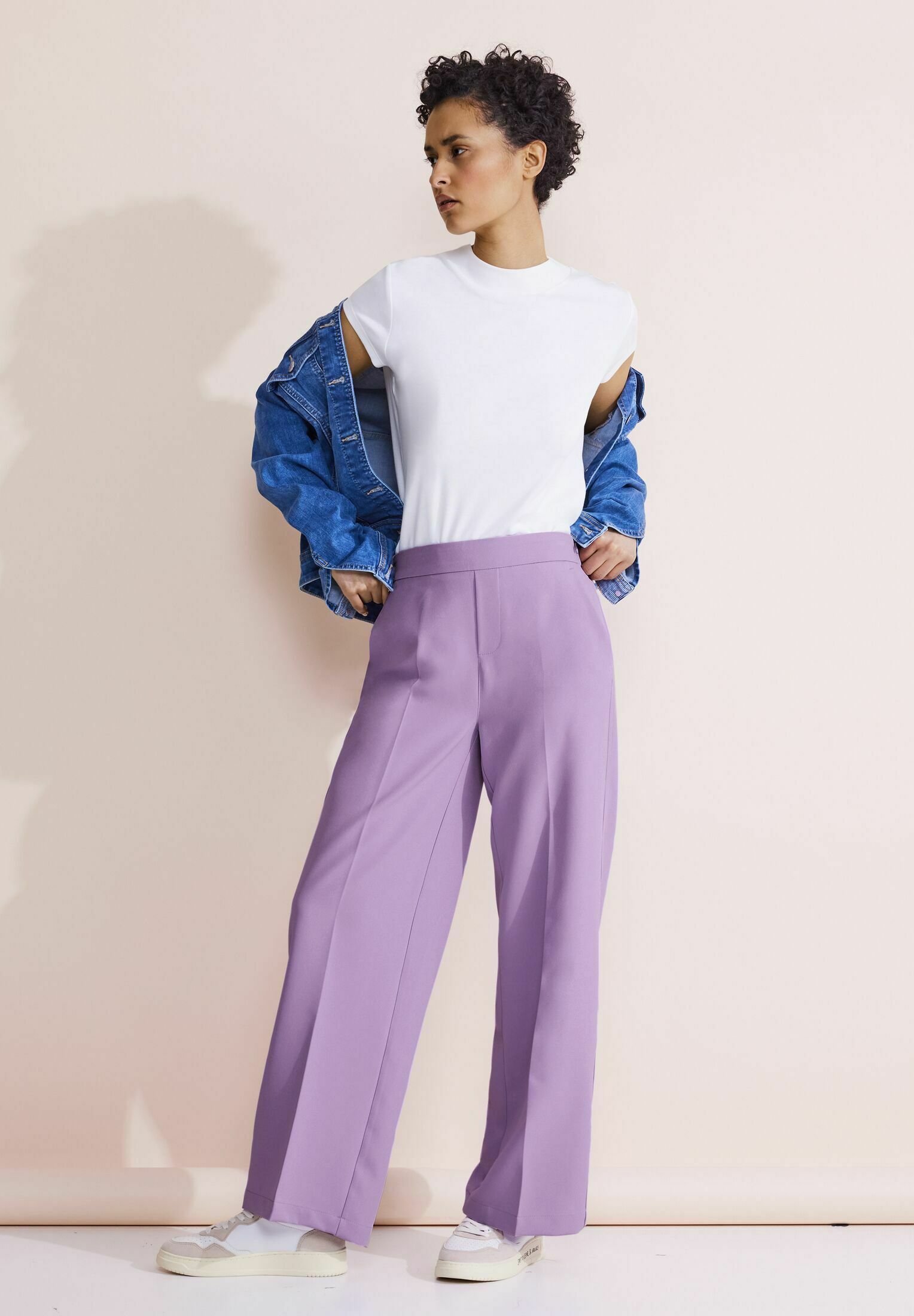 Stoffhose lila Clearance